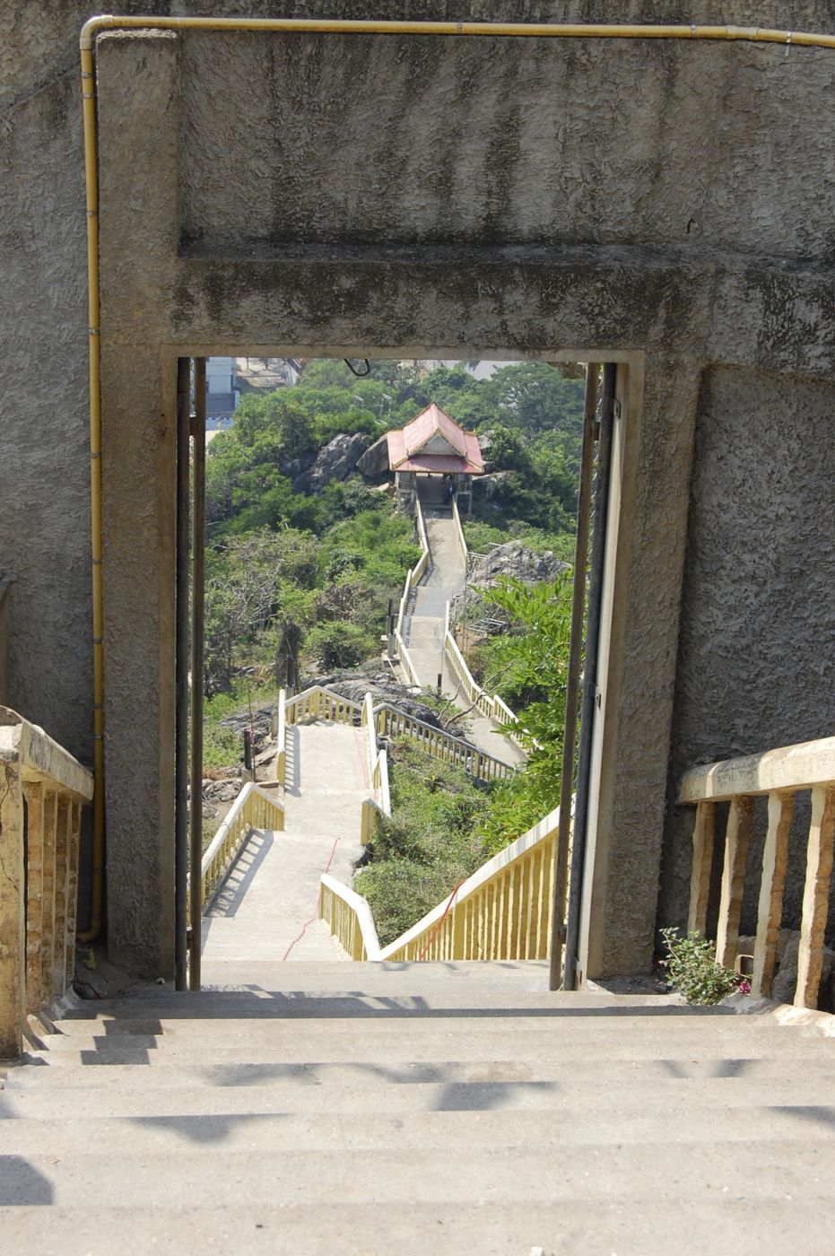 Temple stairway at Wat Thammikaram, Prachuap Khiri Khan